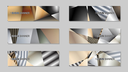 abstract rectangle banner with a background vector