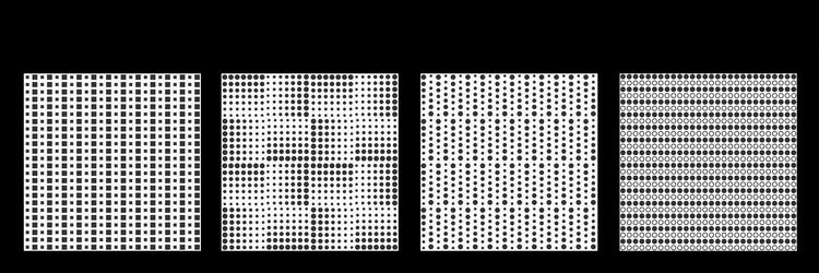 abstract seamless dots pattern vector image