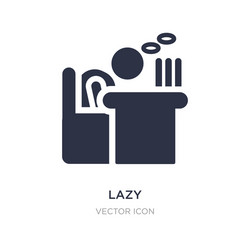 lazy icon on white background simple element from vector image