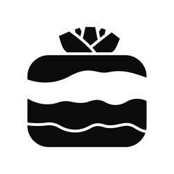 root crop icon with pattern isolated on white vector image