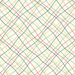 seamless pattern with crossed wavy lines vector image