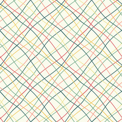 Seamless pattern with crossed wavy lines vector