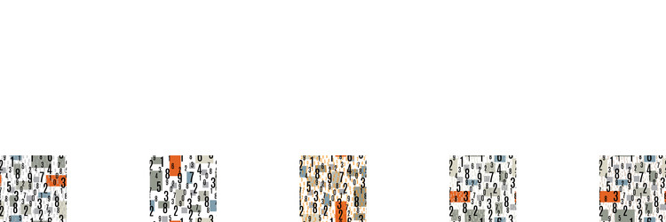 seamless pattern with the numbers vector image