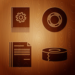 set scotch user manual file document vector image