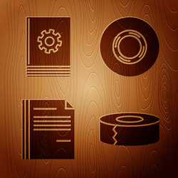 Set scotch user manual file document vector