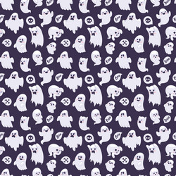 ghost characters pattern vector image