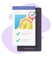 run tracker app online on city map via mobile vector image