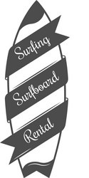surfboard logotype Vector Image