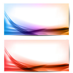 Abstract colored wave on background vector