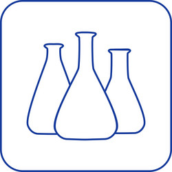 chemical lab test tube icon vector