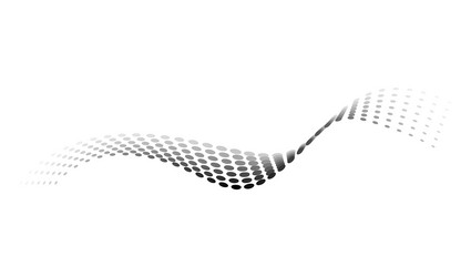dotted halftone waves flowing wavy lines pattern vector image
