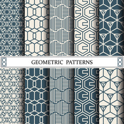 hexagon geometric patternpattern fills web vector image