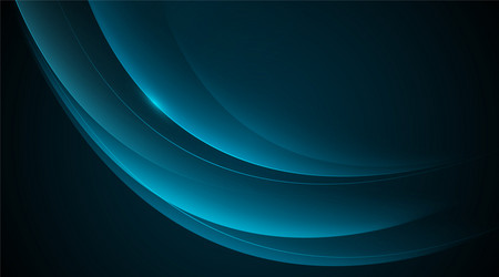 abstract glow blue curve on dark background vector