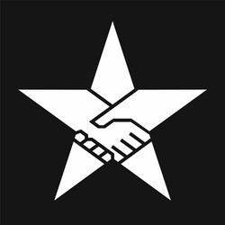 Handshake form the star vector