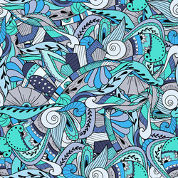 seamless pattern background with abstract ornament vector image