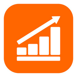 bar chart and app icon vector image