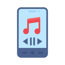 Music app icon mobile application vector