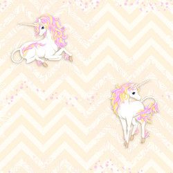 Seamless pattern background with unicorn vector