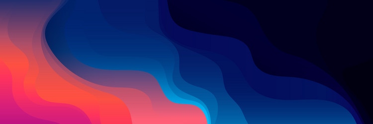 abstract gradient wave shape background trendy vector image
