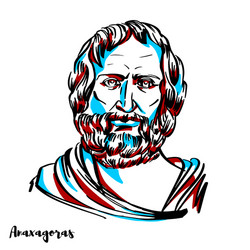 anaxagoras portrait vector