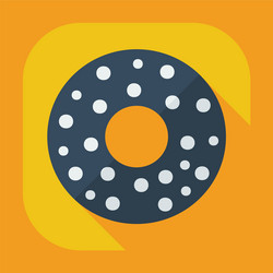 flat modern design with shadow icons donut vector image