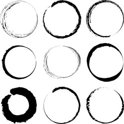 grungy circle blob blotch vector image