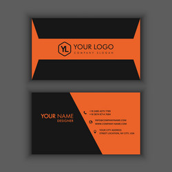 Modern creative and clean business card template vector