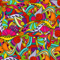 seamless pattern background with abstract ornament vector image