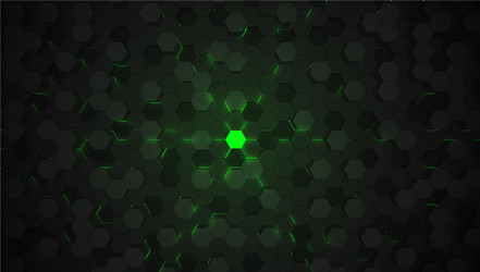 Modern 3D Hexagon Tech Background vector image