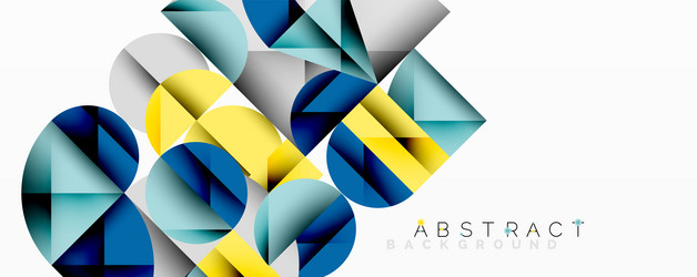 modern abstract composition with layered circles vector image