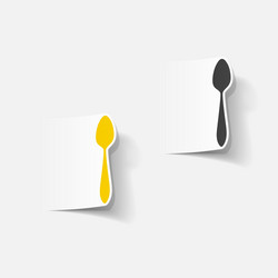 realistic design element spoon vector image