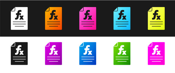 set function mathematical symbol icon isolated vector image