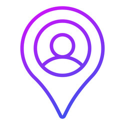 user location icon interface as a simple vector image