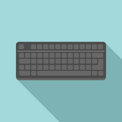 workplace keyboard icon flat style vector