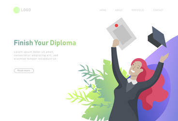 set web page design templates with relaxed vector image