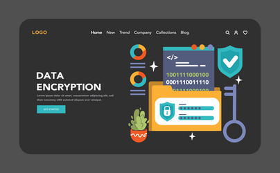 back-end development web banner or landing page vector image