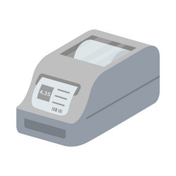 Bar code printerlabel printer digital isolated vector