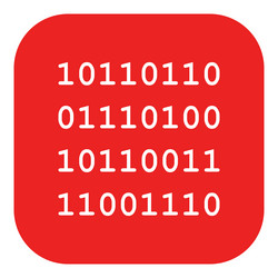 binary code and app icon vector image