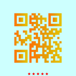 qr code it is icon vector image