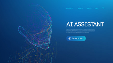 ai robot background tech bot technology chatbot vector image