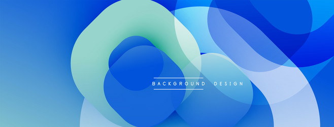 blue abstract shapes overlap creating dynamic vector image
