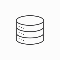 database icon set vector image