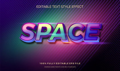 modern editable text style effect gradient color vector image