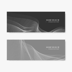 moir pattern background set vector image