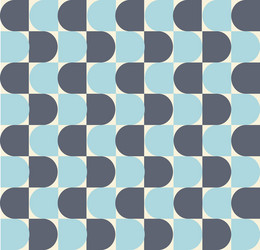 semi circle shape repeating seamless pattern vector image
