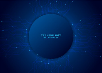 technology background circle space color dark vector