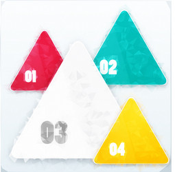 triangle background color object vector image