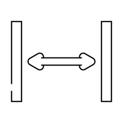 white space ux ui design line icon vector image