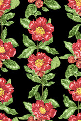 seamless pattern in drawing with branch vector image