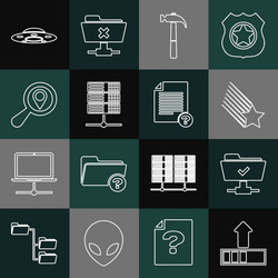 set line loading ftp operation successful vector image